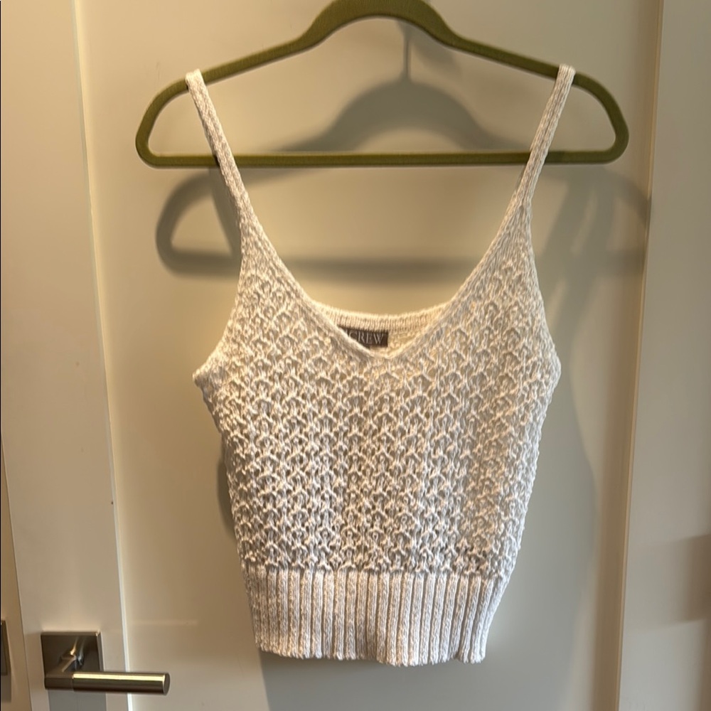 J. Crew White Knit Camisole